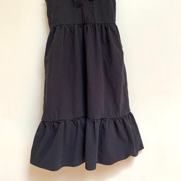 Tradlands Birdie Dress in Crinkle Cotton Black - Picture 4 of 5